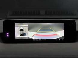 上空から俯瞰した映像で周囲の状況を確認出来る全方位モニター付きです。これなら狭い駐車場でも安心ですね。