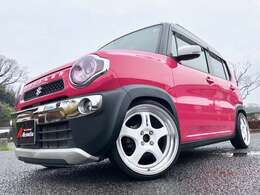 純正8インチナビ/フルセグ/ガイド付Bモニター・コンビハンドル・ETC・アイドリングストップ・レーダーブレーキ・ESPELIRダウンサス・社外ラテラルロッド・WORK17インチアルミ・メッキバンパー