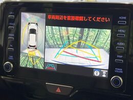 【パノラミックビューモニター】専用のカメラにより、上から見下ろしたような視点で360度クルマの周囲を確認することができます☆死角部分も確認しやすく、狭い場所での切り返しや駐車もスムーズに行えます。