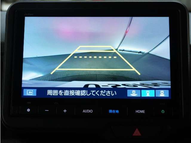 ◆バックカメラ◆リバースにするだけで映ります、後方の安全確認や、狭い駐車場での車庫入れ、雨の日や夜間など視界の悪い時に便利です！安全にバックする為には欠かせない装備です。