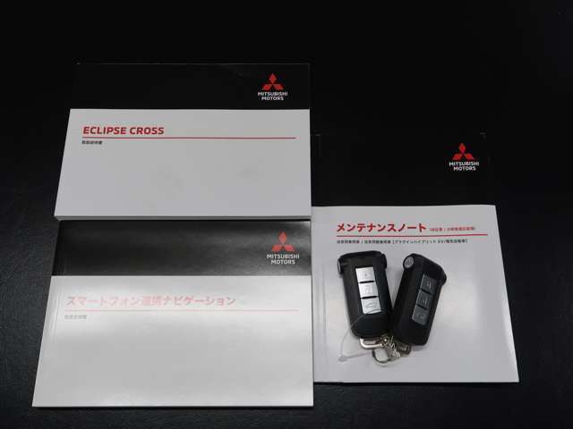 取扱説明書、メンテナンスノート（整備記録簿あり）スマートキー