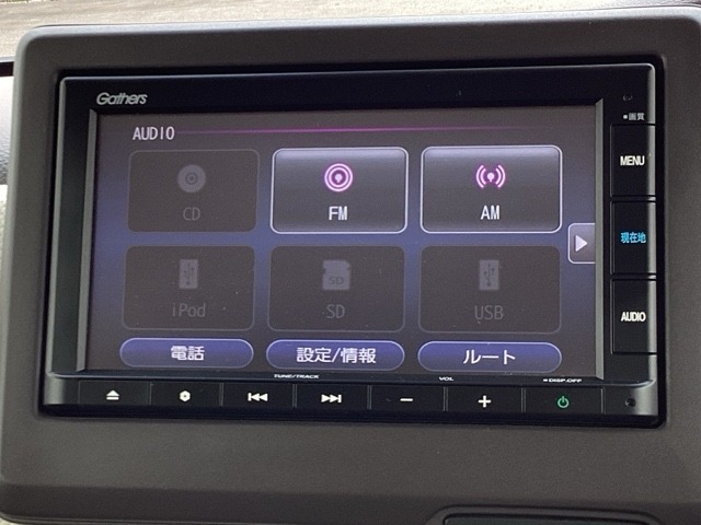 ナビ機能だけではありません、オーディオ機能も充実しています。