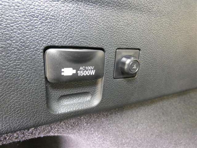 AC100V1500Wの給電システム装備。災害時など停電しても安心ですね。