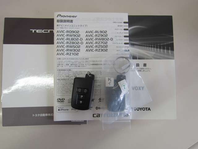 取説付保証書　スペアキー