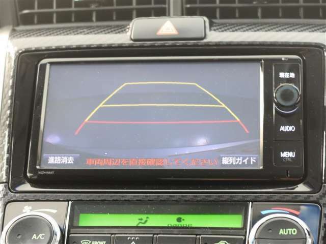 バックガイドモニターで、後方を確認しながら安心して駐車することができます。運転初心者も熟練者も必須の機能ですよ！