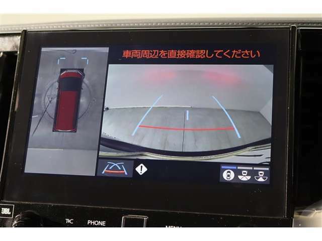 車両を上から見たような映像表示するパノラミックビューモニター付き！