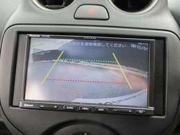 バックビューモニターの映像です。カメラがあると、駐車するときや後退時の安心感が違いますよね☆