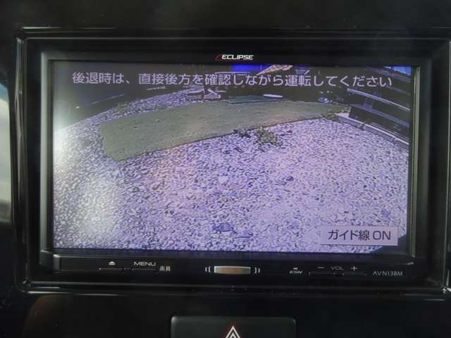 バックカメラが付いています。