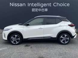 キックスの側面からの画像です。当店は全車　整備・保証付なので安心してご検討頂けます。次の画像でもお待ちしております。