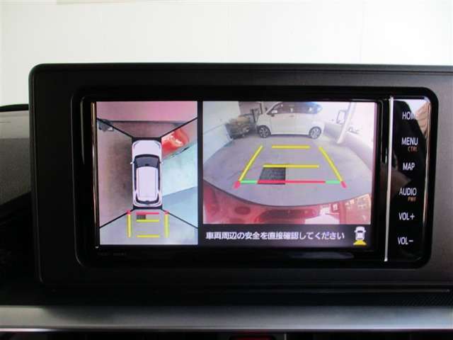 バックガイドモニターで、後方を確認しながら安心して駐車することができます。運転初心者も熟練者も必須の機能ですよ！