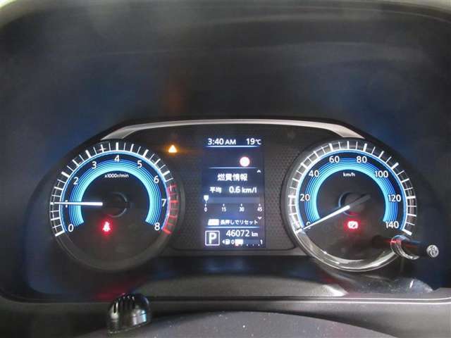 メーターの視認性もよく安全運転ができますね