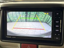 【バックカメラ】駐車時に後方がリアルタイム映像で確認できます。大型商業施設や立体駐車場での駐車時や、夜間のバック時に大活躍！運転スキルに関わらず、今や必須となった装備のひとつです！