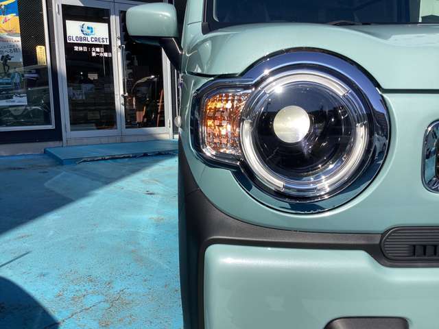 LEDライトは球切れしにくく、とっても明るく走行しやすいです。夜間の走行もバッチリ。暗い道を走ると違いがはっきりわかります！！