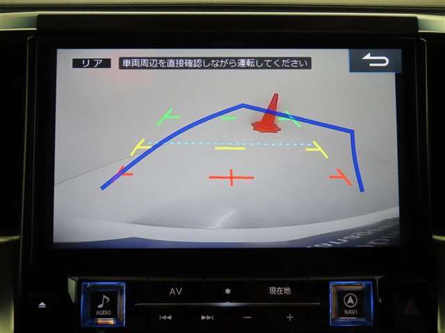 後方の見える安心をお届けするバックガイドモニター付：バックするときのアシストラインもあって楽々バック！車庫入れや縦列駐車をサポートし、苦手な駐車も安心です！今やもう手放せない装備ですネ♪