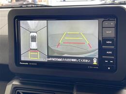 【　アラウンドビューモニター/バックモニター　】真上から見たような映像が流れ、便利かつ大変見やすく安全確認もできます！駐車が苦手な方にもオススメな便利機能です！