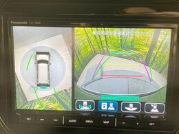 【全方位モニター用カメラ】専用のカメラにより、上から見下ろしたような視点で360度クルマの周囲を確認することができます☆死角部分も確認しやすく、狭い場所での切り返しや駐車もスムーズに行えます。