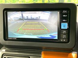 【バックカメラ】駐車時に後方がリアルタイム映像で確認できます。大型商業施設や立体駐車場での駐車時や、夜間のバック時に大活躍！運転スキルに関わらず、今や必須となった装備のひとつです！