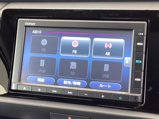 ナビ機能だけでなく、Bluetooth、CD再生などのオーディオ機能がついています！