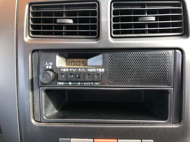 AM/FMラジオ装備！