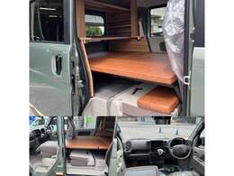 車中泊仕様コンプリート　TーSTYLE社製ベットキット　スマートキー　両側パワースライドドア　LEDヘッドランプ　オートエアコン　専用デカール　ホイールキャップ　4WD