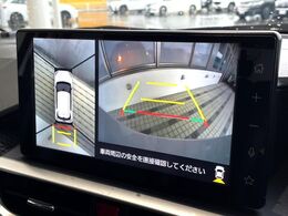 【パノラミックビューモニター】専用のカメラにより、上から見下ろしたような視点で360度クルマの周囲を確認することができます☆死角部分も確認しやすく、狭い場所での切り返しや駐車もスムーズに行えます。