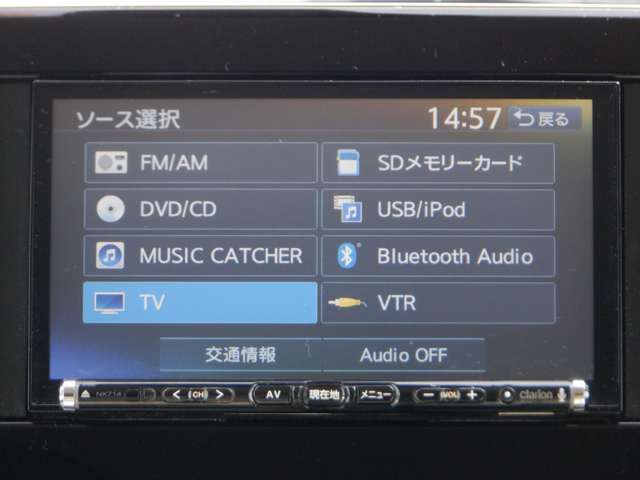 メモリ-ナビ（SD方式）：CD・Bluetooth再生機能付なので、好きな音楽を聴きながら楽しいドライブガ可能です♪またフルセグTVチュ-ナ-内蔵ですので高画質にてTVの視聴も可能です！