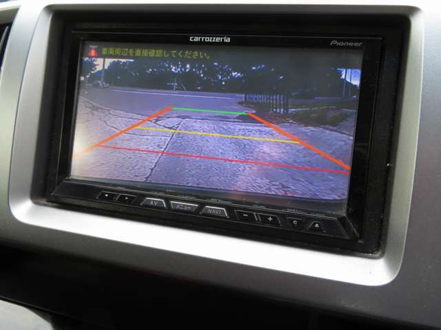 車庫入れも楽々のカラーバックモニター（ガイドライン付）