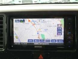 カーナビゲーションは、ケンウッドの7インチワイドフルセグタイプのKXMG505BTWメモリーナビゲーションです。