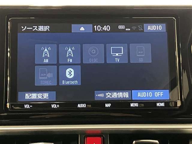 トヨタ純正9インチナビCDDVD再生Bluetooth機能