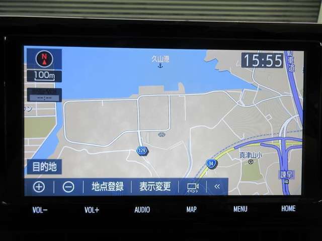 純正ナビで、慣れない道も旅先も安心。