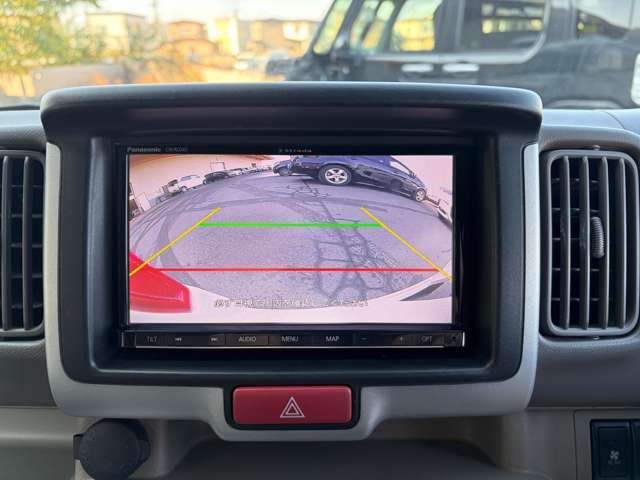 バックカメラもついていますので後方の安全確認もOK！