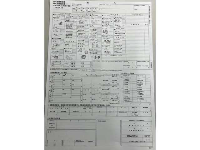 車検につきましては当社サービス工場（指定整備工場）にて実施。24カ月点検記録簿をお客様にお渡し致しますのでご安心ください！