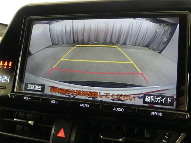 バックガイドモニターで、後方を確認しながら安心して駐車することができます。運転初心者も熟練者も必須の機能ですよ！