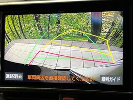 【バックカメラ】駐車時に後方がリアルタイム映像で確認できます。大型商業施設や立体駐車場での駐車時や、夜間のバック時に大活躍！運転スキルに関わらず、今や必須となった装備のひとつです！