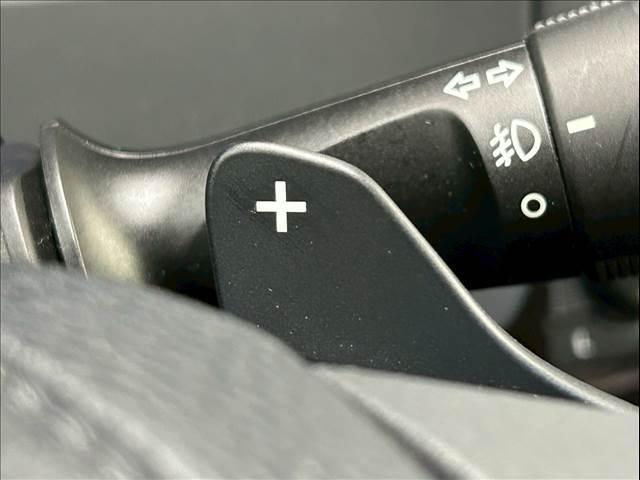 ドライバーの任意でシフトチェンジ可能、操作性に優れた「パドルシフト」を装備。