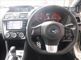 純正ビルトインナビフルセグTV☆Bカメラ☆ETC☆ドラレコ☆純正OP18AW☆STIフロントアンダースポイラー＆サイドスポイラー☆LEDアクセサリーライナー☆ハーフレザーPシート☆ワンオーナー☆禁煙車