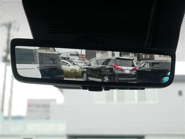 デジタルインナーミラー(後方の様子を映像として表示できます。普通のミラーとしても使えます)