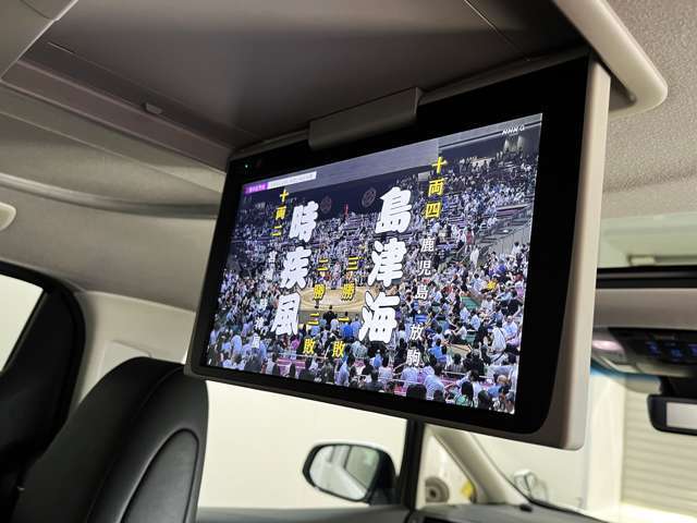 ★純正オプション　12.1型後席モニター★　大型モニターで後席乗車の方も快適なドライブをサポート