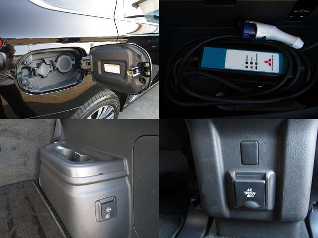 駆動用バッテリーの電力を取り出せるAC100Vコンセントがついているので、家電用家電が使えます。最大出力1500Wなのでドライヤー・ホットプレートなどの消費電力の大きい家電製品でも安心です。