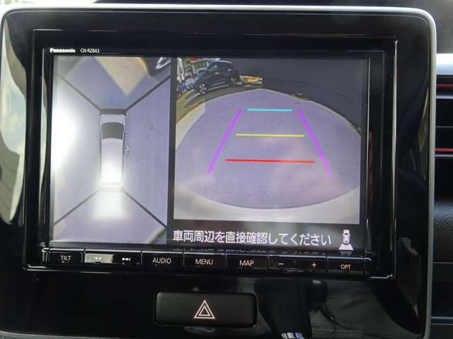 ◆アラウンドビューモニター◆4つのカメラで真上からクルマを見たようにモニターで確認ができます！