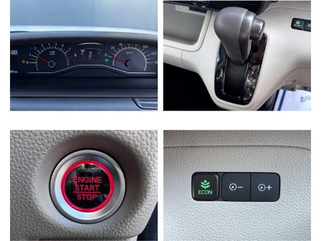運転席から手の届く範囲に、様々な操作スイッチが整然と並びます。