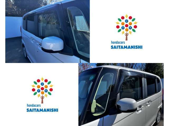 駐車時にはたたんでおくことができる電格ドアミラーです。