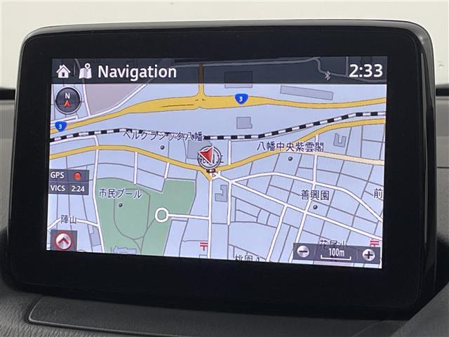 【純正ナビ】専用設計で車内の雰囲気にマッチしたナビが装備されています！利用時のマップ表示は見やすく、いつものドライブがグッと楽しくなります！