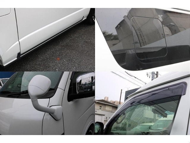 寒冷地仕様、小窓付き、ガッツミラーボディ同色塗装、ドアバイザー！