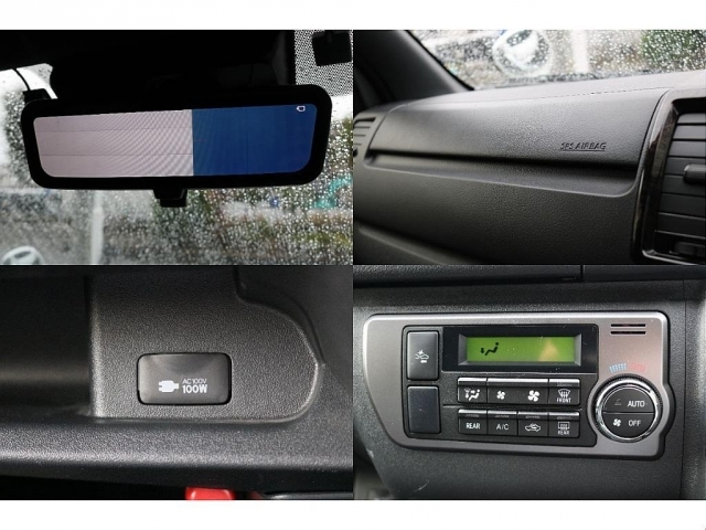 デジタルインナーミラー、助手席エアバッグ、AC100V電源、オートエアコン！