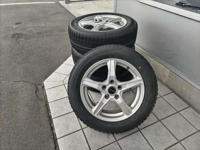 ブリヂストン　16インチアルミホイール　BALMINUM　VR5＆ブリヂストン　ブリザック　VRX　2020年製　195/60R16　89Q　溝残約6mm（車検適合1.6mm以上）