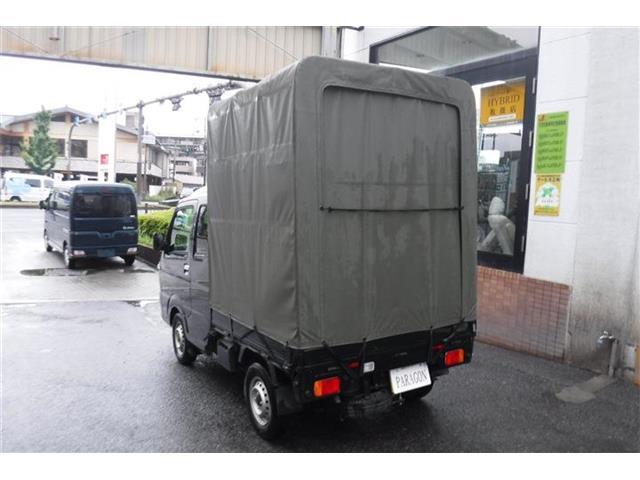 しっかりとしたハイルーフ幌です