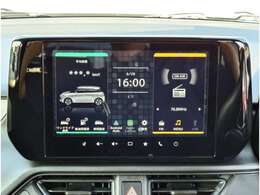 メーカーオプションの純正9インチディスプレイオーディオです。スマートフォンと連携することで音楽やマップを利用できます！