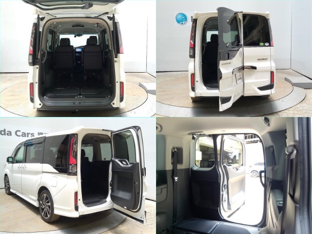 【わくわくゲート】後ろのドアをヨコに開ければ、車の後ろに余裕の無い駐車場でも荷物の積みおろしがラクラクです！3列目シートから乗り降りする時にも便利ですよ♪