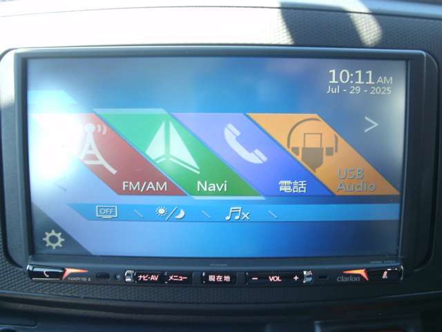 クラリオンナビ装着！FM/AM/CD/Bluetooth機能も使用可能です！